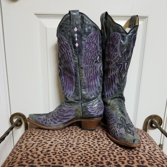 purple corral boots